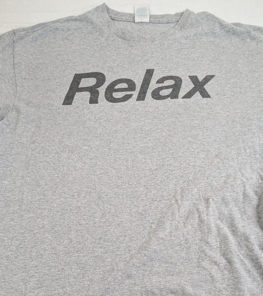 RELAX Vintage Pro Weight Grey Tee Size XL